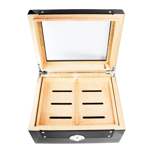 Caixa Umidora Hit de Madeira Preta P/Charutos