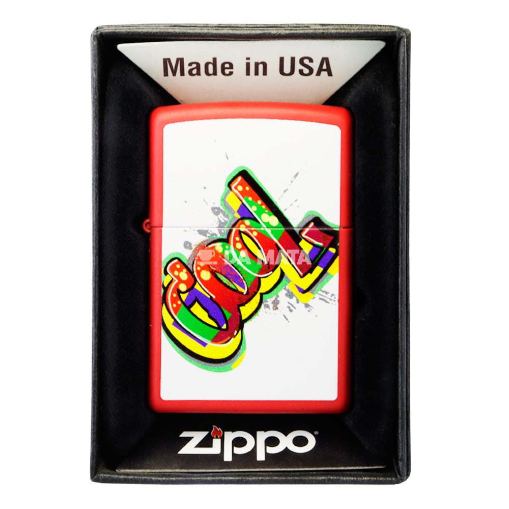 Isqueiro Zippo Cool Graffiti Red Matte 3523