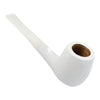 Cachimbo de Madeira Branco Reto
