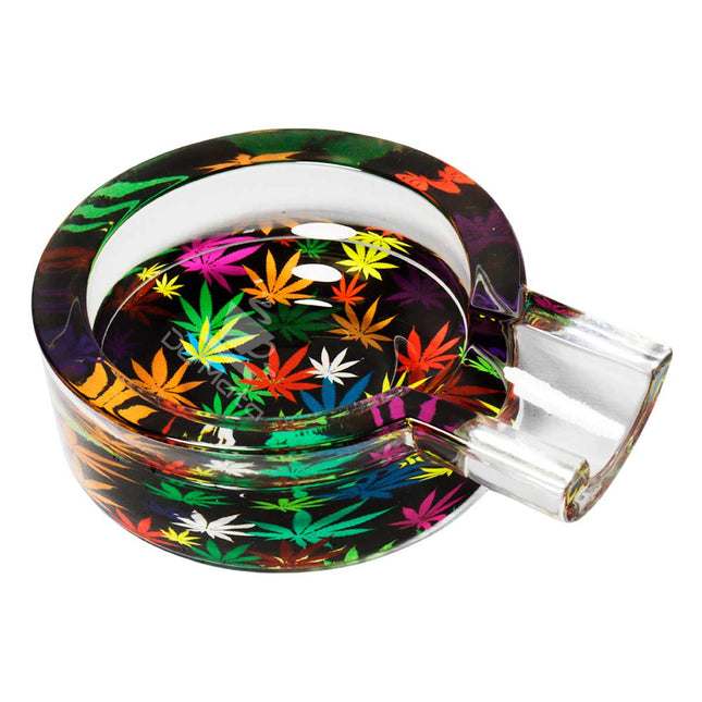 Cinzeiro de Vidro Redondo p/ Charuto