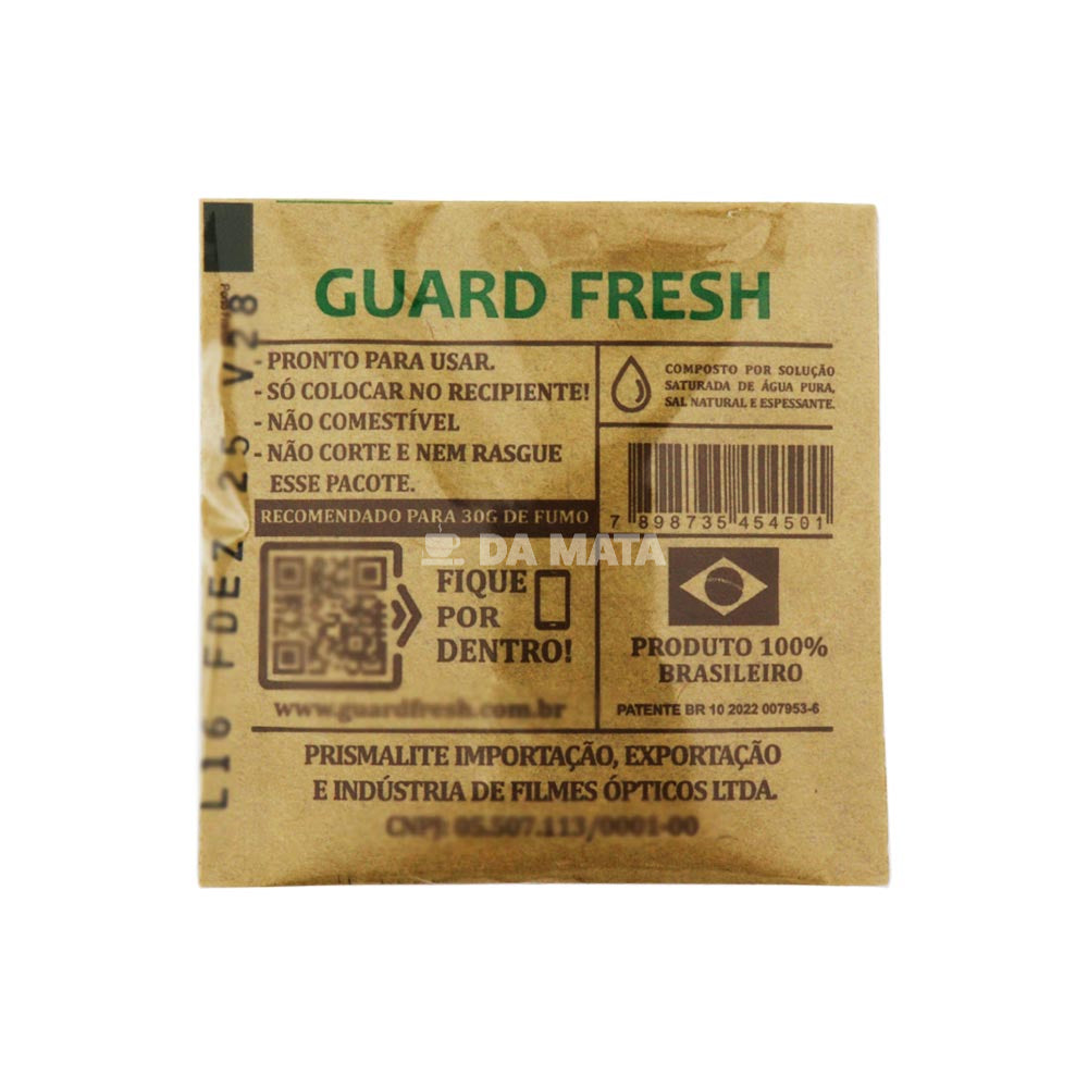 Caixa de Mini Sachê Umidificador Guard Fresh 72% 10g