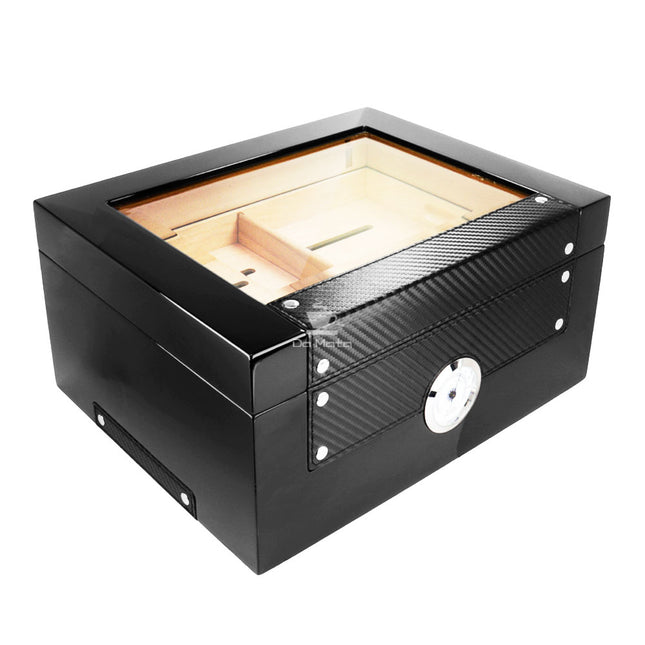 Caixa Umidora Hit de Madeira Preta P/Charutos