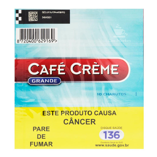 Pacote de Cigarrilha Café Crème Blue Grande
