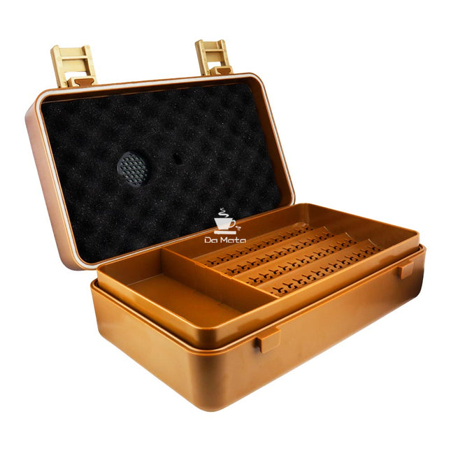 Umidor de Viagem Hit C/ Higrômetro p/ 10 Charutos Marrom