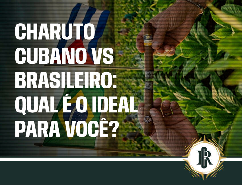 Comparação entre charutos cubanos e brasileiros.