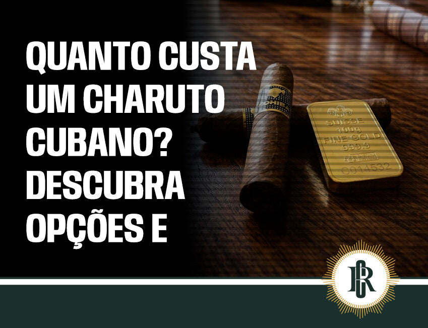 Charutos cubanos com destaque para preços e opções.