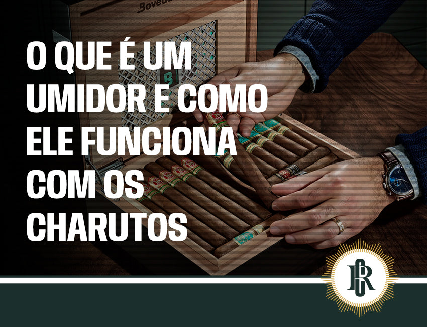 Um humidificador ajustando a umidade dos charutos