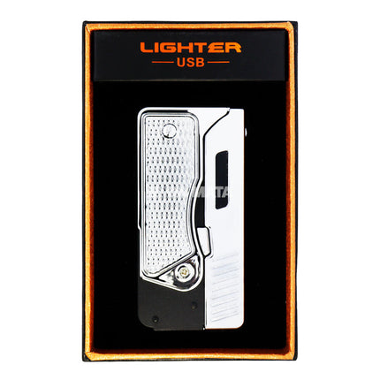 Isqueiro Plasma USB Arco Duplo Design Arma