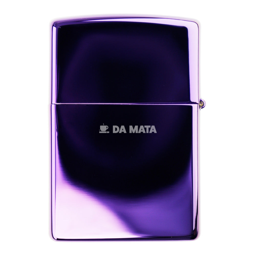 Isqueiro Zippo High Polish Puerple Logo 24747ZL