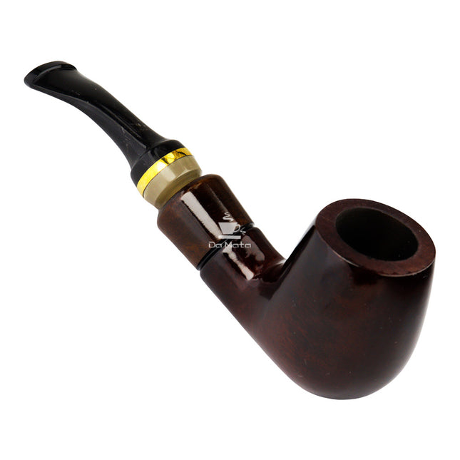 Cachimbo Anel Dourado Curvo