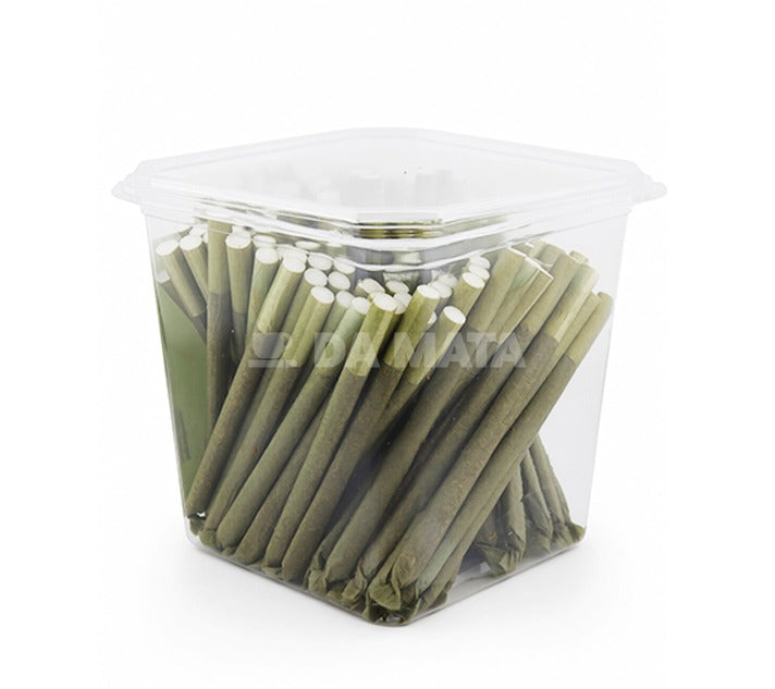 Pote de Tabaco Bolado Da Mata Artesanal Seda Alfafa C/120un