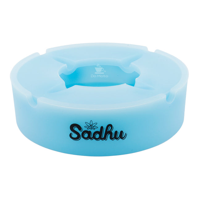 Caixa de Cinzeiro Silicone Sadhu Grande C/ Tampa Neon