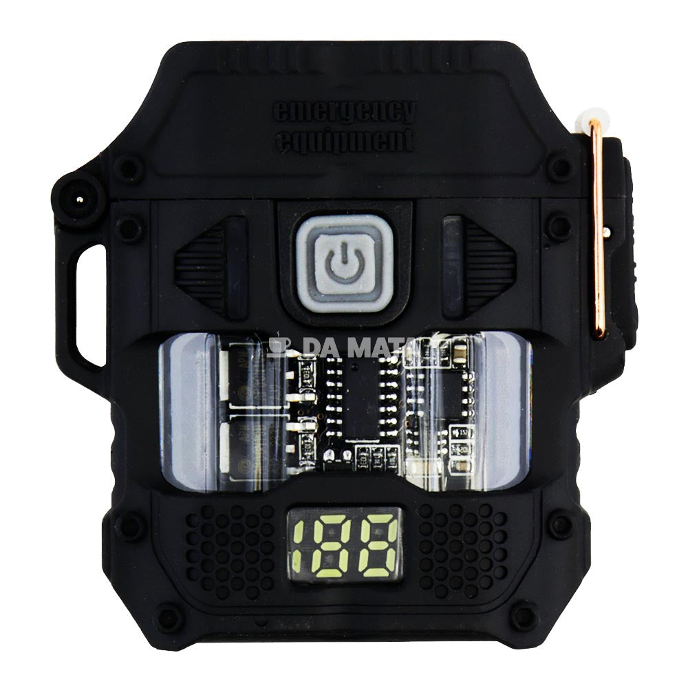 Isqueiro Plasma USB Arco Duplo C/ Lanterna Led