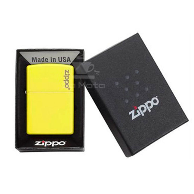 Zippo Navy Matte Amarelo