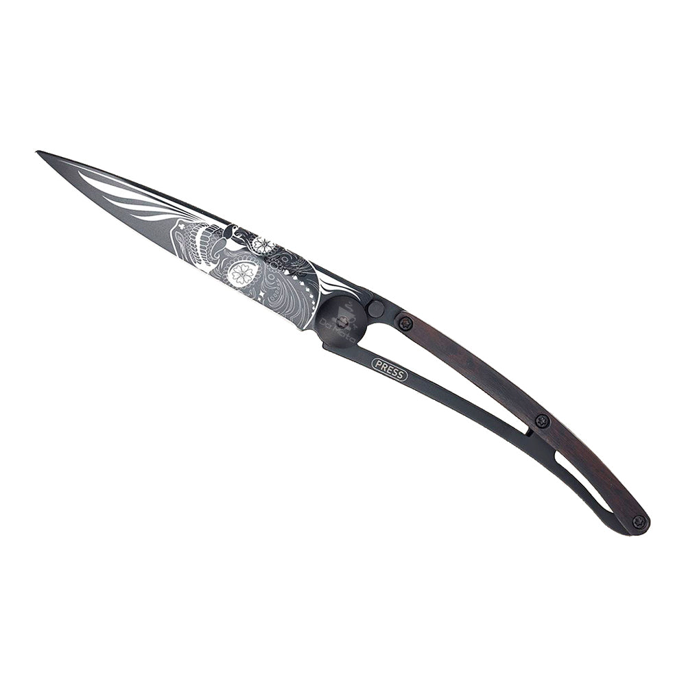 Canivete Deejo 37g Latino Skull All Black
