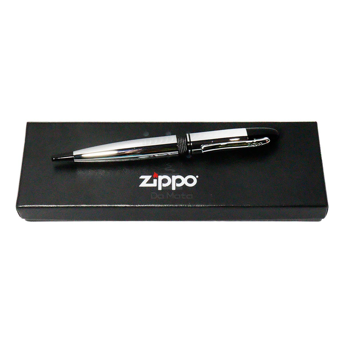 Caneta Esferográfica Zippo Alleghenny -Cinza Claro
