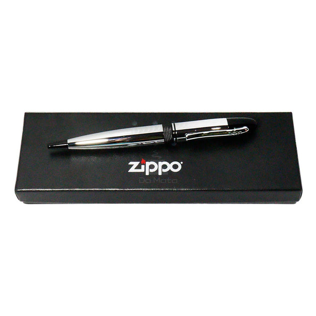 Caneta Esferográfica Zippo Alleghenny -Cinza Claro
