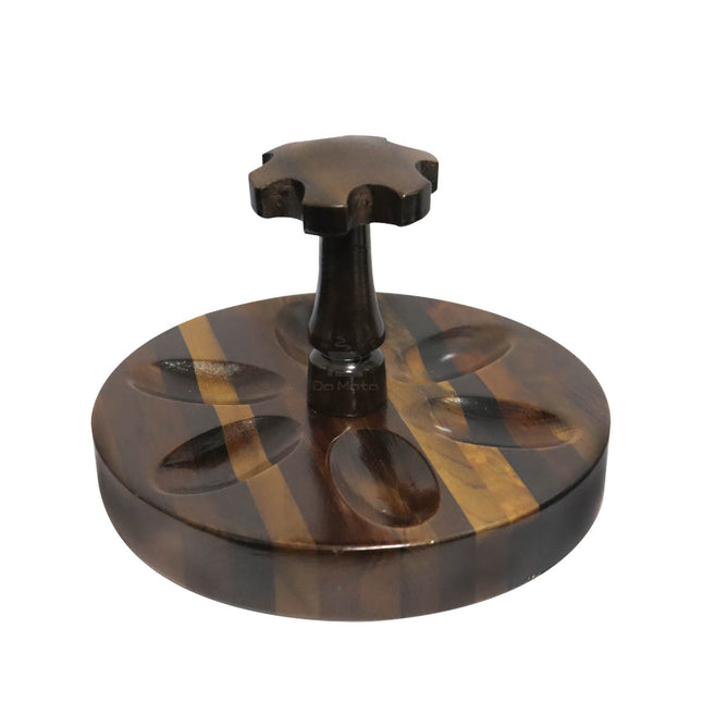 Suporte Redondo p/ 6 Cachimbo em madeira