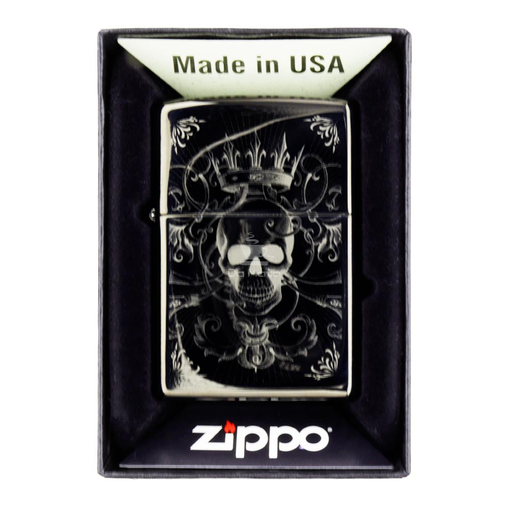 Isqueiro Zippo Skull King Design 46699