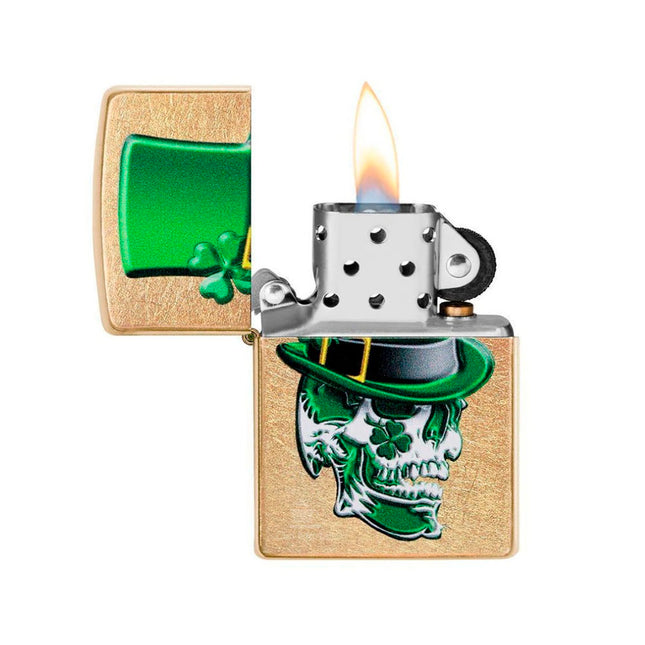 Isqueiro Zippo 49121 Irish Skull Design