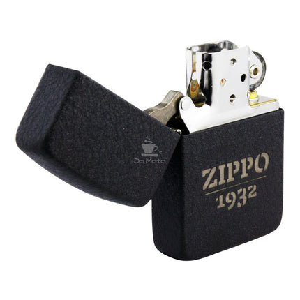 Isqueiro Zippo Black Crackle Design 46567