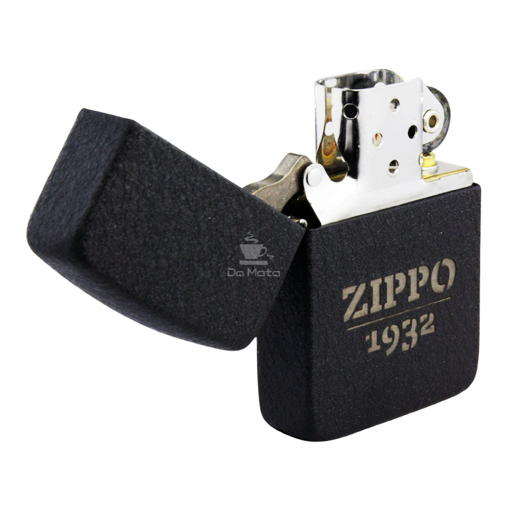 Isqueiro Zippo Black Crackle Design 46567