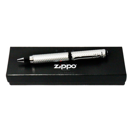 Caneta Esferográfica Zippo Seneca -Cinza Claro