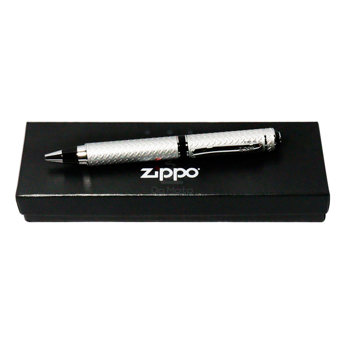 Caneta Esferográfica Zippo Seneca -Cinza Claro