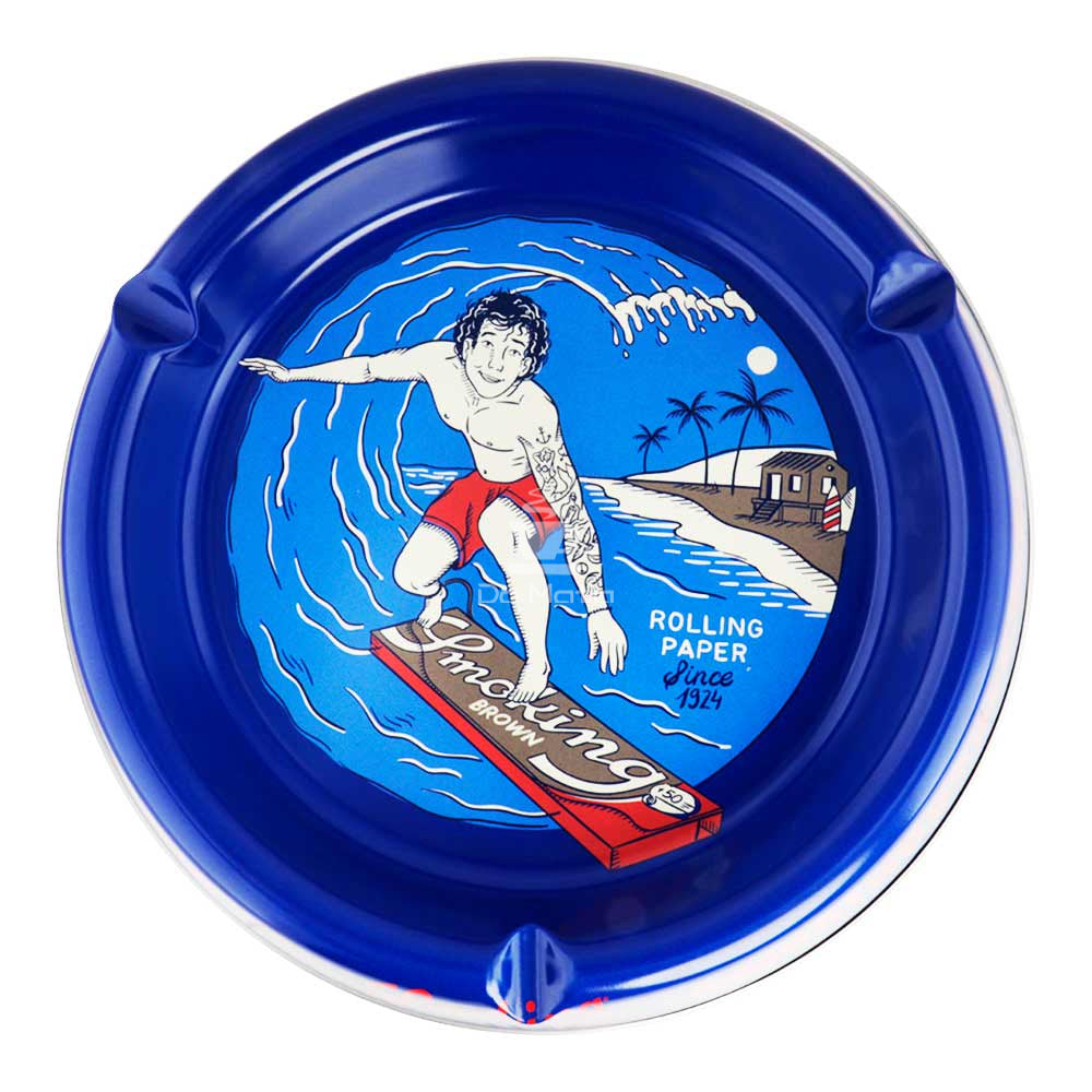 Caixa de Cinzeiro Metal Smoking Surf