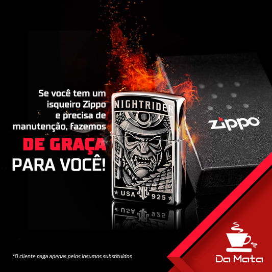 Zippo Navy Matte Vermelho
