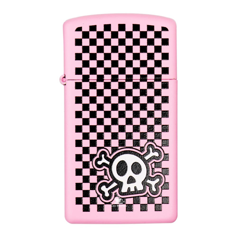 Isqueiro Zippo Checkered Skull Design 48680