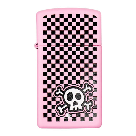 Isqueiro Zippo Checkered Skull Design 48680