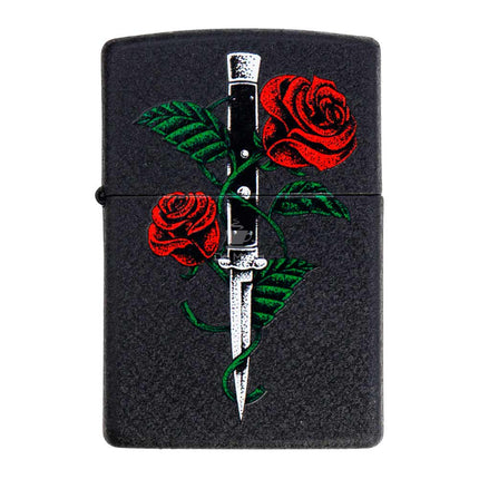 Isqueiro Zippo Rose Dagger Tattoo Design 49778