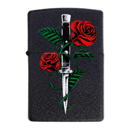 Isqueiro Zippo Rose Dagger Tattoo Design 49778