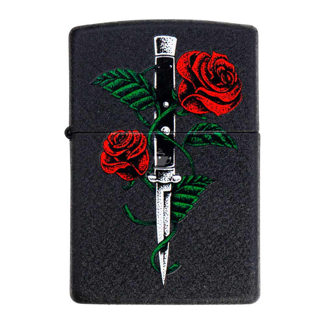 Isqueiro Zippo Rose Dagger Tattoo Design 49778