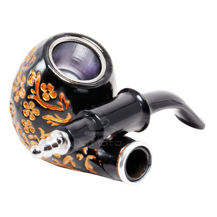 Cachimbo de Acrílico Orange Flowers