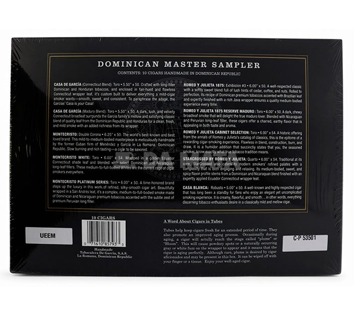 Caixa de Charuto Dominican Master Sampler