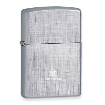 Zippo Chrome Linen Weave