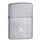 Zippo Chrome Linen Weave