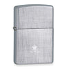 Zippo Chrome Linen Weave