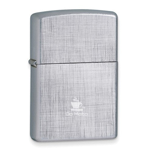 Zippo Chrome Linen Weave