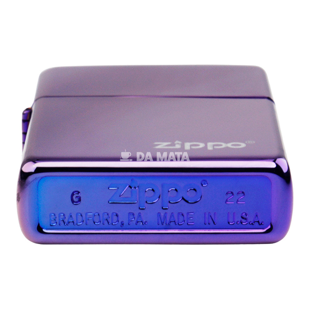 Isqueiro Zippo High Polish Puerple Logo 24747ZL