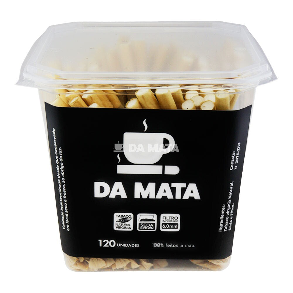 Pote Tabaco Bolado Da Mata Seda Brown C/120un