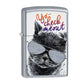 Zippo Gato com óculos