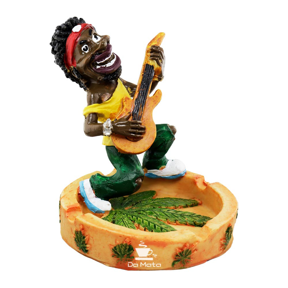 Cinzeiro de Resina Reggae Tocando Violão