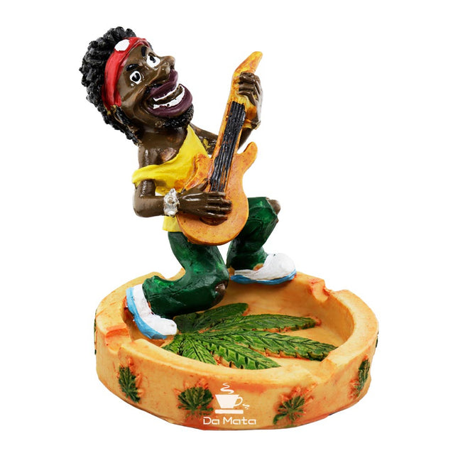Cinzeiro de Resina Reggae Tocando Violão