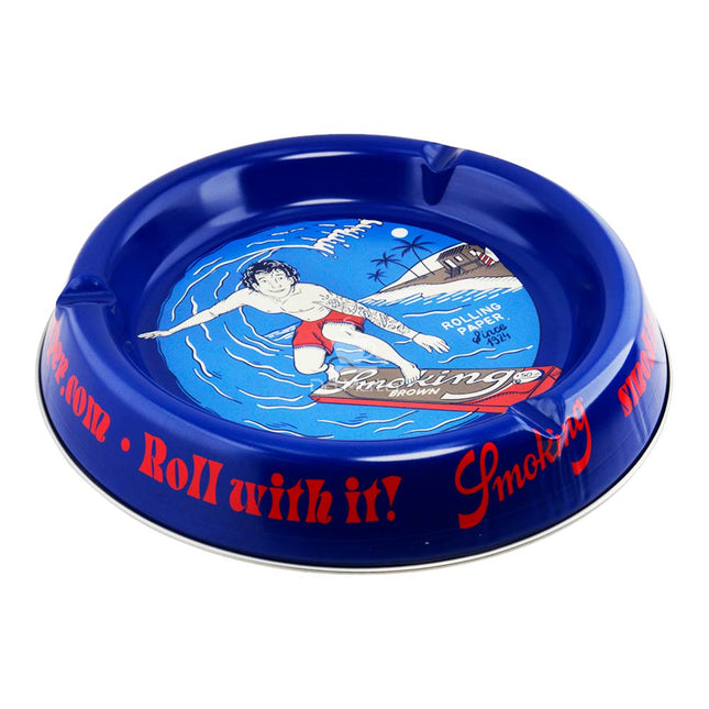 Caixa de Cinzeiro Metal Smoking Surf
