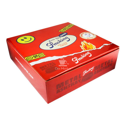 Caixa de Cinzeiro Metal Smoking Labels