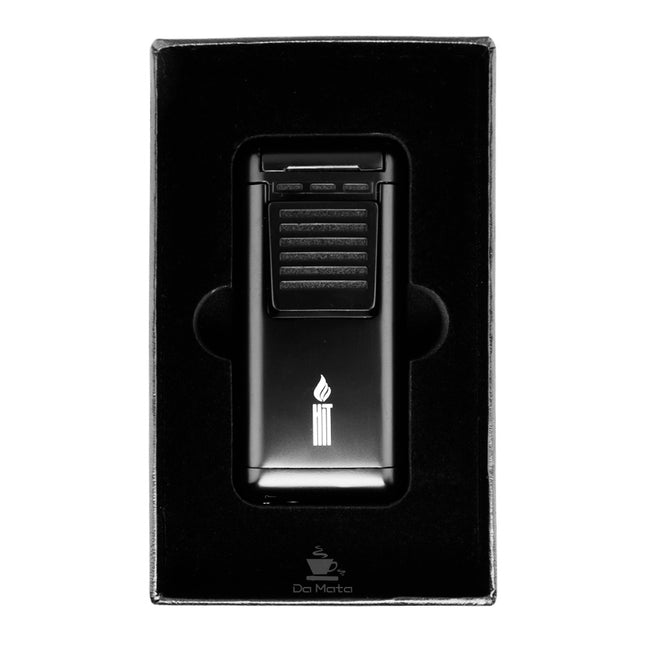Maçarico Premium Metal Hit Triple Flame Black