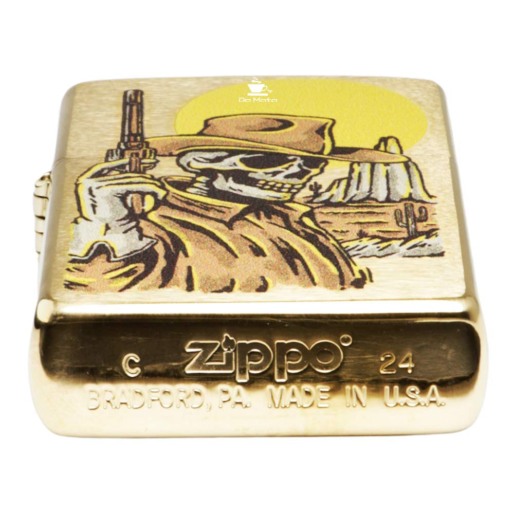 Isqueiro Zippo Cowboy Skull Design 48519